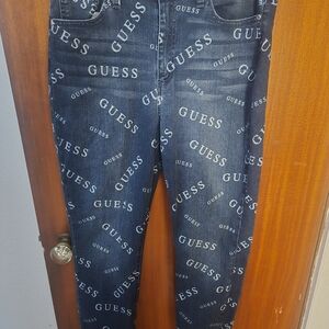 Guess Logo Print Jeans